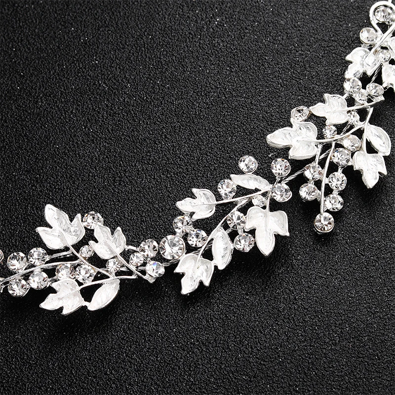 Свадебные головные повязки QYY из сплава с листьями и виноградом аксессуары для