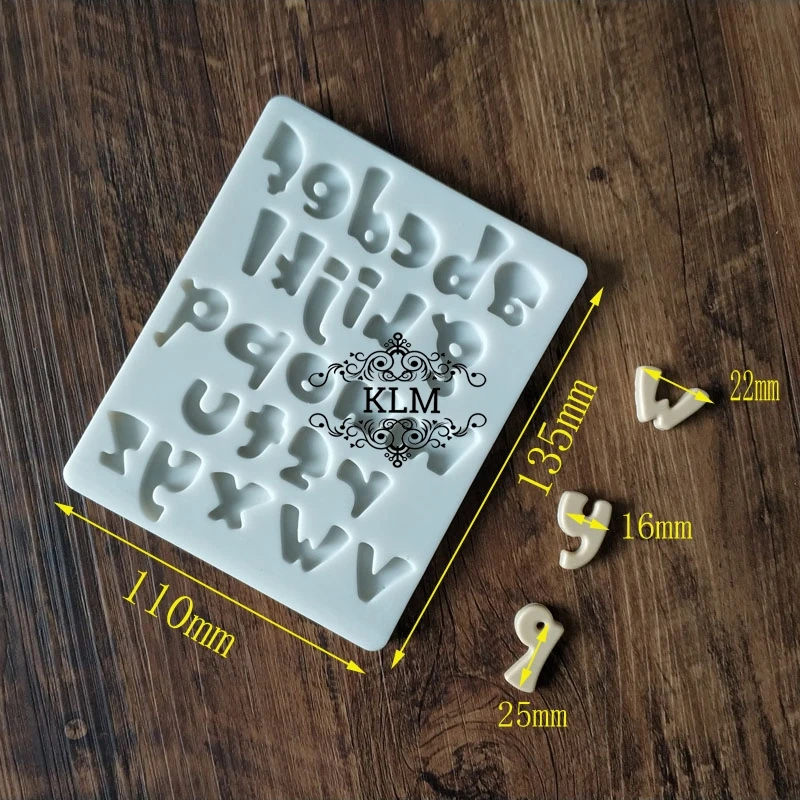 2018 новый мультфильм lowercase письмо Силиконовая Форма Шоколад Украшение конфет