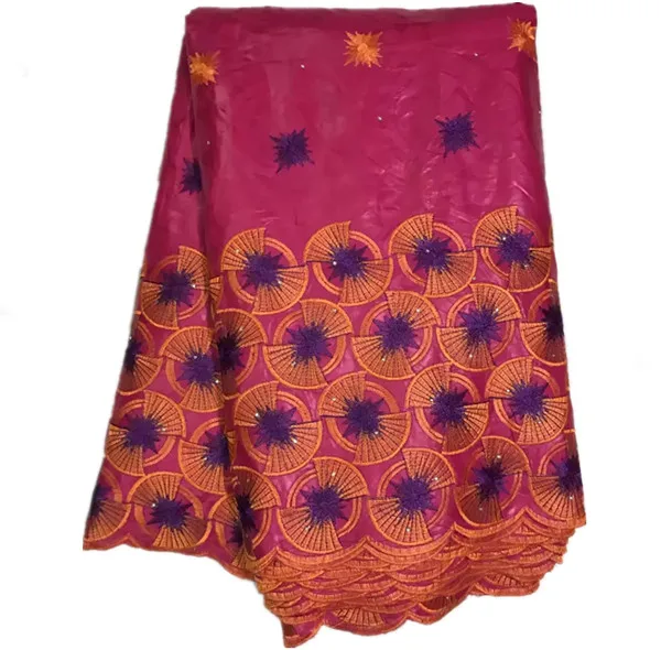 AP33 Sky blue Free Shipping (5yards/pc) 2017 High Quality African Jacquard Cotton Fabric Embroidered Bazin Lace for party dress | Дом и сад