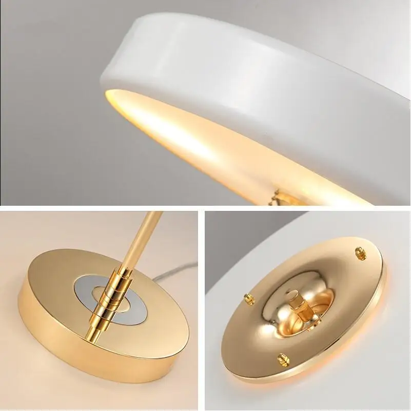 Американский Ретро светильник Bert Frank Настольный с покрытием из золотистого