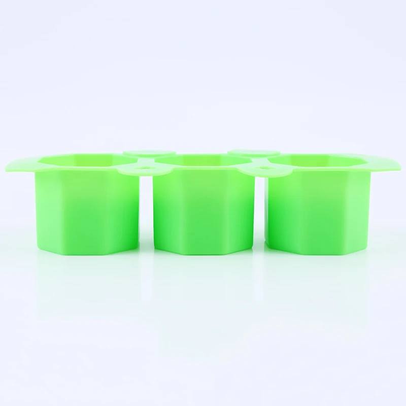 green Новинка, силиконовая форма для цветочного горшка кактуса, керамическая глина, литьевая форма для бетонных чашек, поставки зеленого цвета - Цвет: green