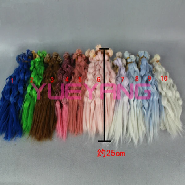 2 шт./лот оптовая продажа 25 см * 100 качественная завитка коричневый цвет falxen