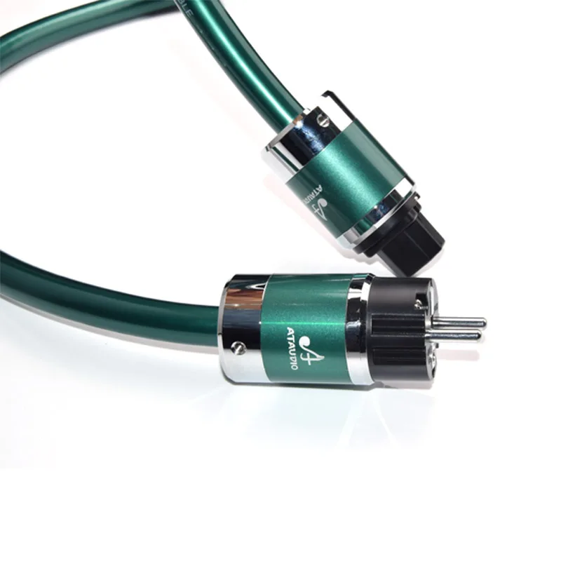 Кабель питания ATAUDIO Hi Fi Европейский разъем электропитания высокой чистоты OCC шнур