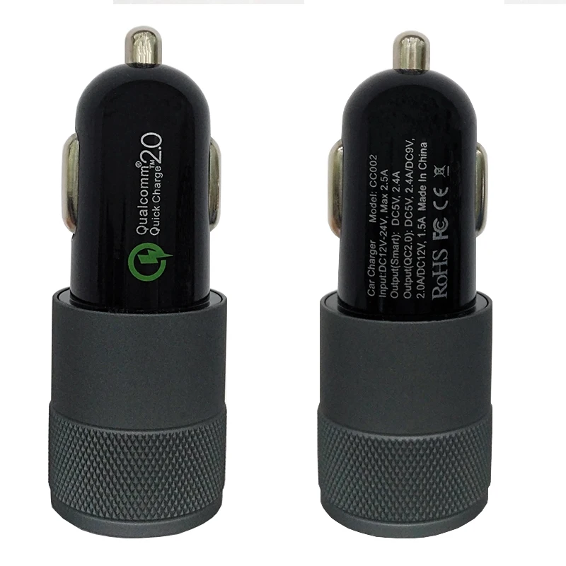 Автомобильное зарядное устройство Bili-Fox USB QC2.0 быстрое с двумя usb-портами