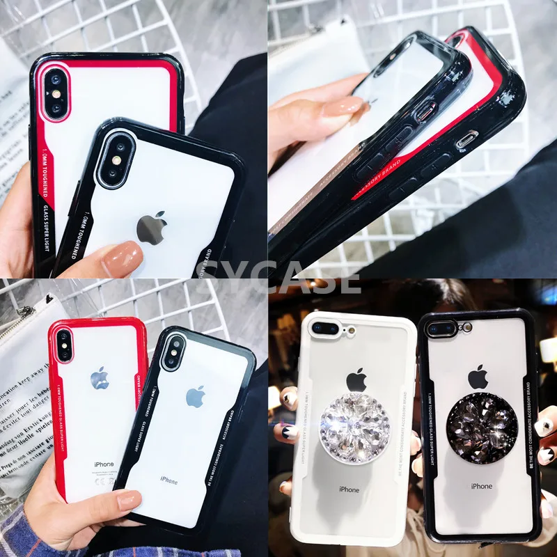 Sycase акриловая задная сторона TPU рамки Гибридный кольца чехол для телефона OPPO A39 A57