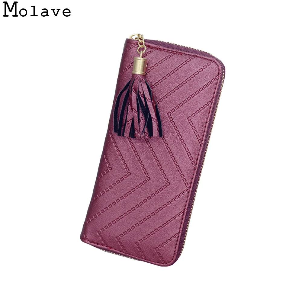 Кошелек MOLAVE nov20 высококачественный из коровьей кожи на молнии|f wallet|fashion walletquality
