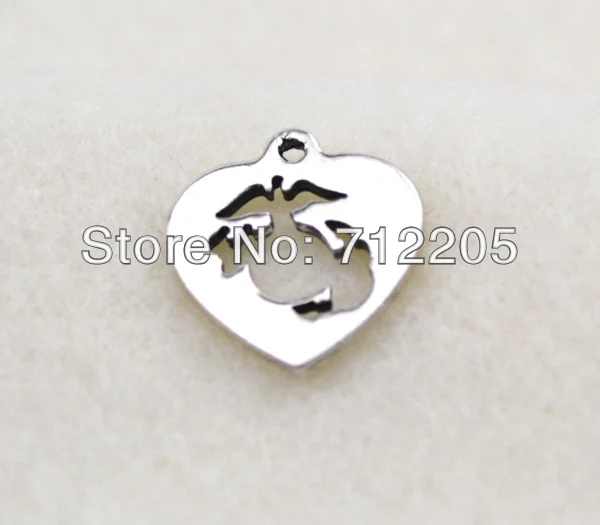 50 шт./партия Модные Недорогие очаровательные сердца EGA с орлом ювелирные