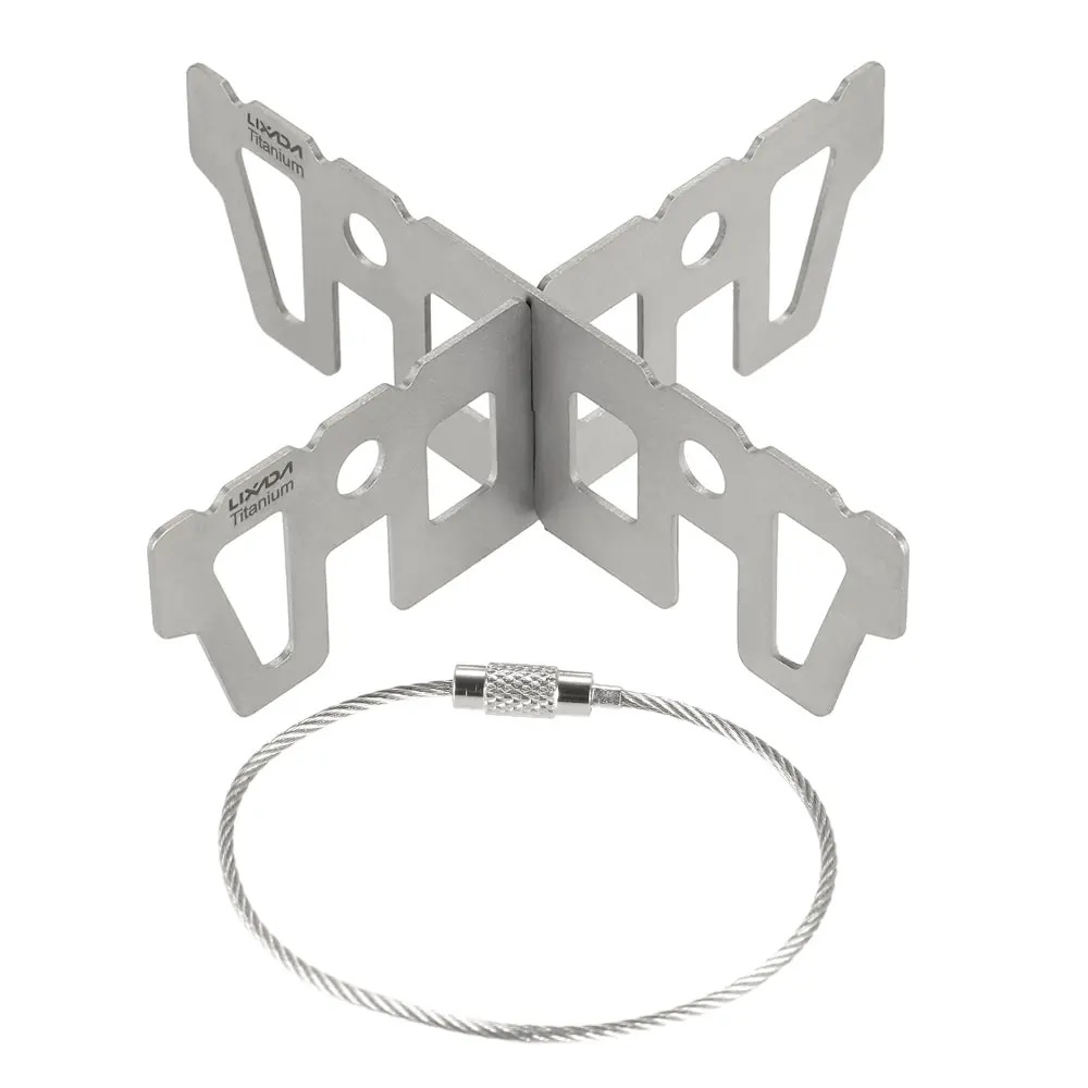 Стойка Lixada титановая для спиртовой плиты поперечная подставка портативная