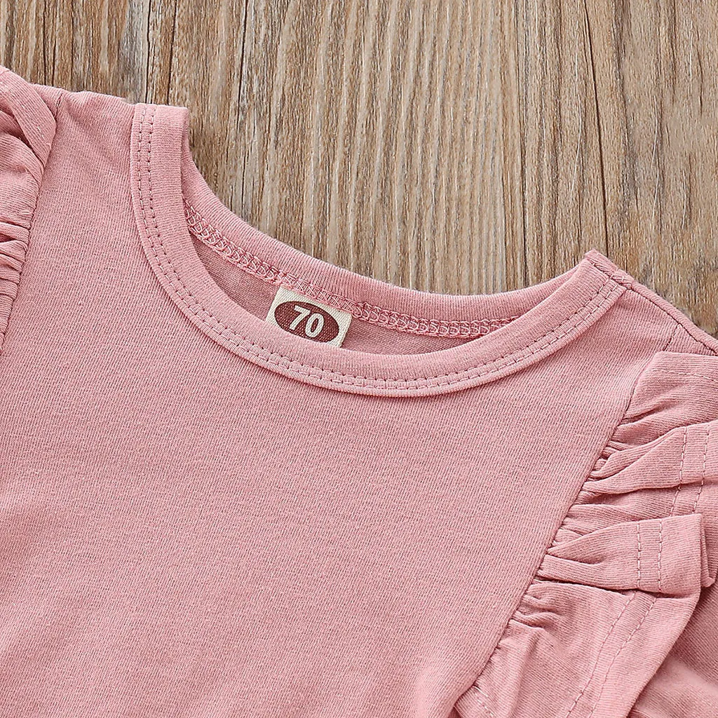 Детская одежда Детский комбинезон для маленьких девочек + штаны с цветочным