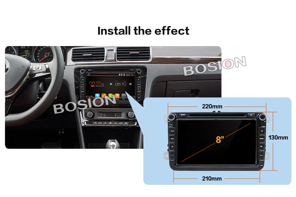2 din Android 9,0 Автомагнитола DVD gps навигация для Volkswage Caddy Golf Polo седан Touran Passat EOS DVD Automtivo WIF