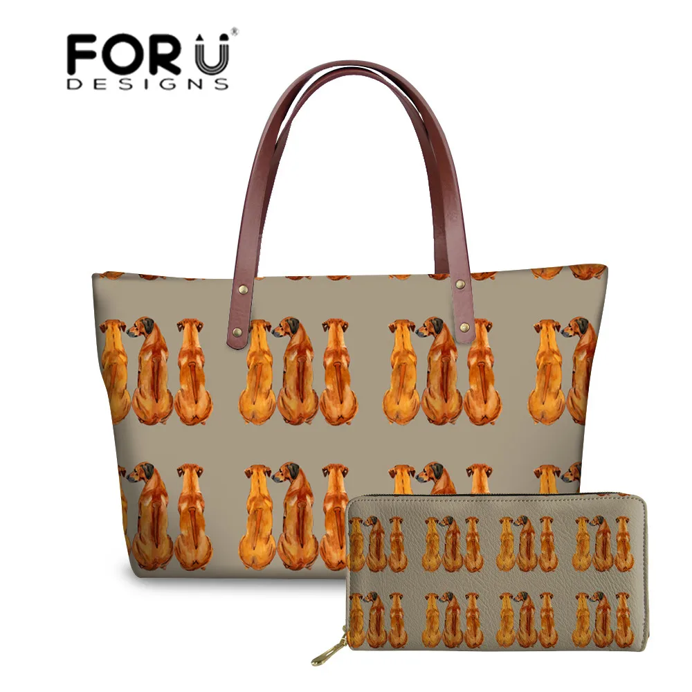 FORUDESIGNS 2 шт./компл. женские сумки родезан риджбэк с принтом для подростков