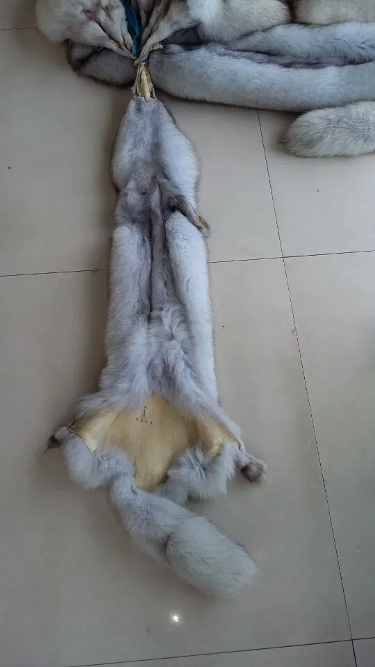 Натуральный Лисий мех натуральный белый синий лисий | Дом и сад