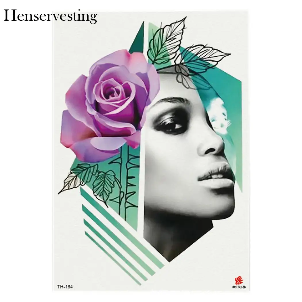 Стикеры модные Водонепроницаемый птичка животный принт рука татуировки унисекс