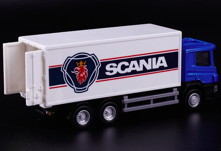 scania 1: 64 DHL контейнер автомобиля сплав транспортных средств Транспорт Играть Модель автомобиля игрушки детские подарки - Цвет: scania