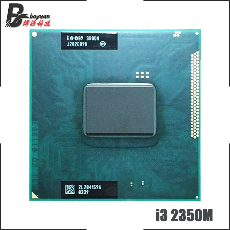 Intel Core i3 2350M SR0DN 2 3 ГГц двухъядерный четырехпоточный процессор Porcessor L2 = 512M L3 3M 35W Socket