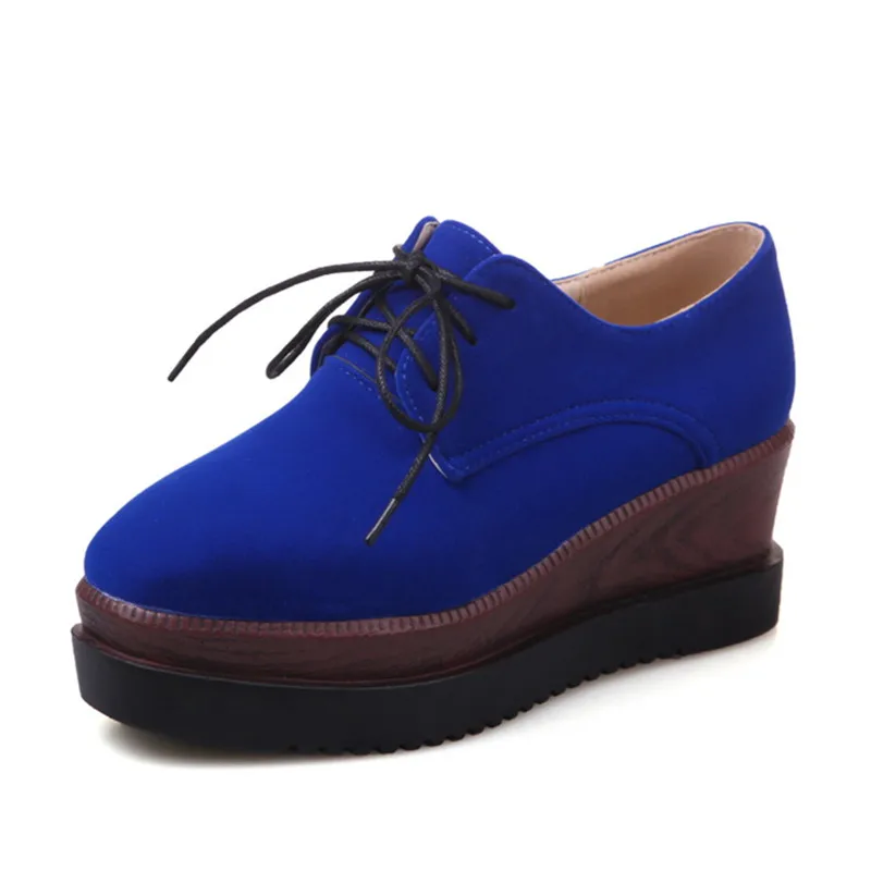 Женская Повседневная броская обувь из замши на высоком каблуке толстый ремень