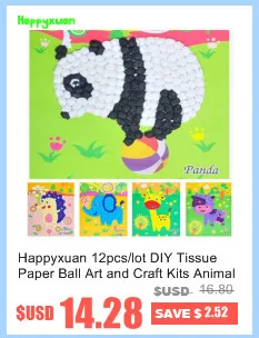 Happyxuan 12 шт./кор. DIY ремесло Наборы для детей Бумага чашка креативные игрушки, девчачья детсадовская дошкольного образования материалов