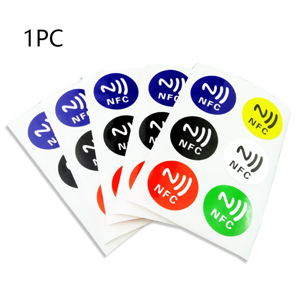 6 шт. для телефона NFC смарт тег водостойкая круглая клейкая этикетка Ntag 213 чип