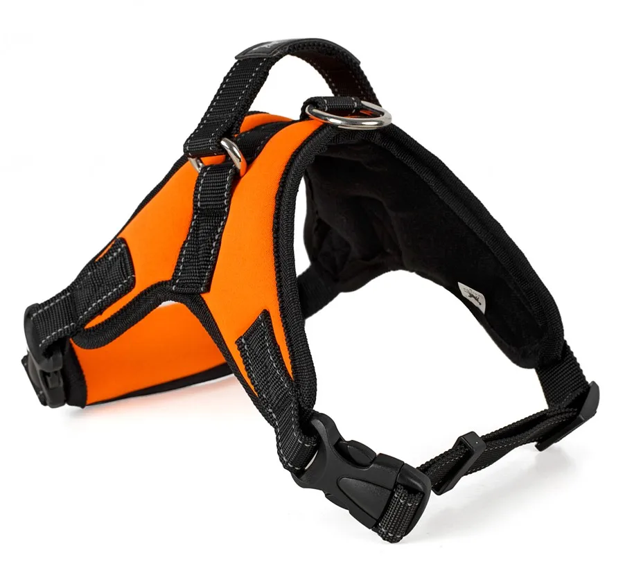 neoprene orange TAILUP Светоотражающий Поводок для питомца собаки мягкий комфорт ошейник для собак - Цвет: neoprene orange