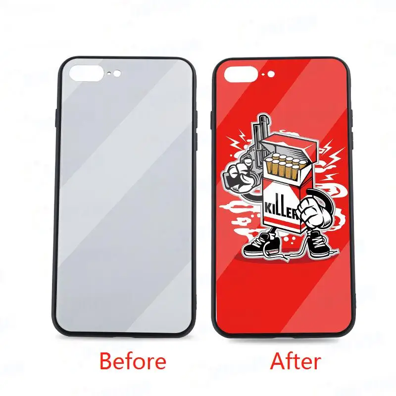 Персональный дизайн DIY сублимационный чехол из закаленного стекла термопечать с