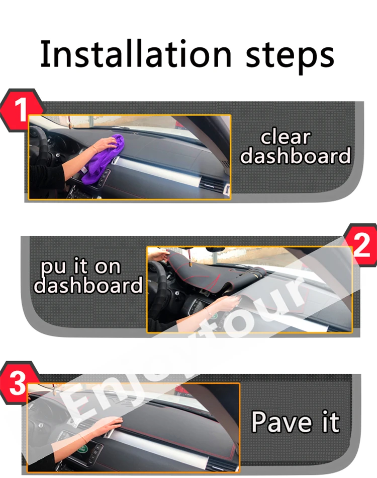 Автомобильный кожаный коврик для приборной панели Kia Forte K3 2009 2010 2011 2012 2013 |