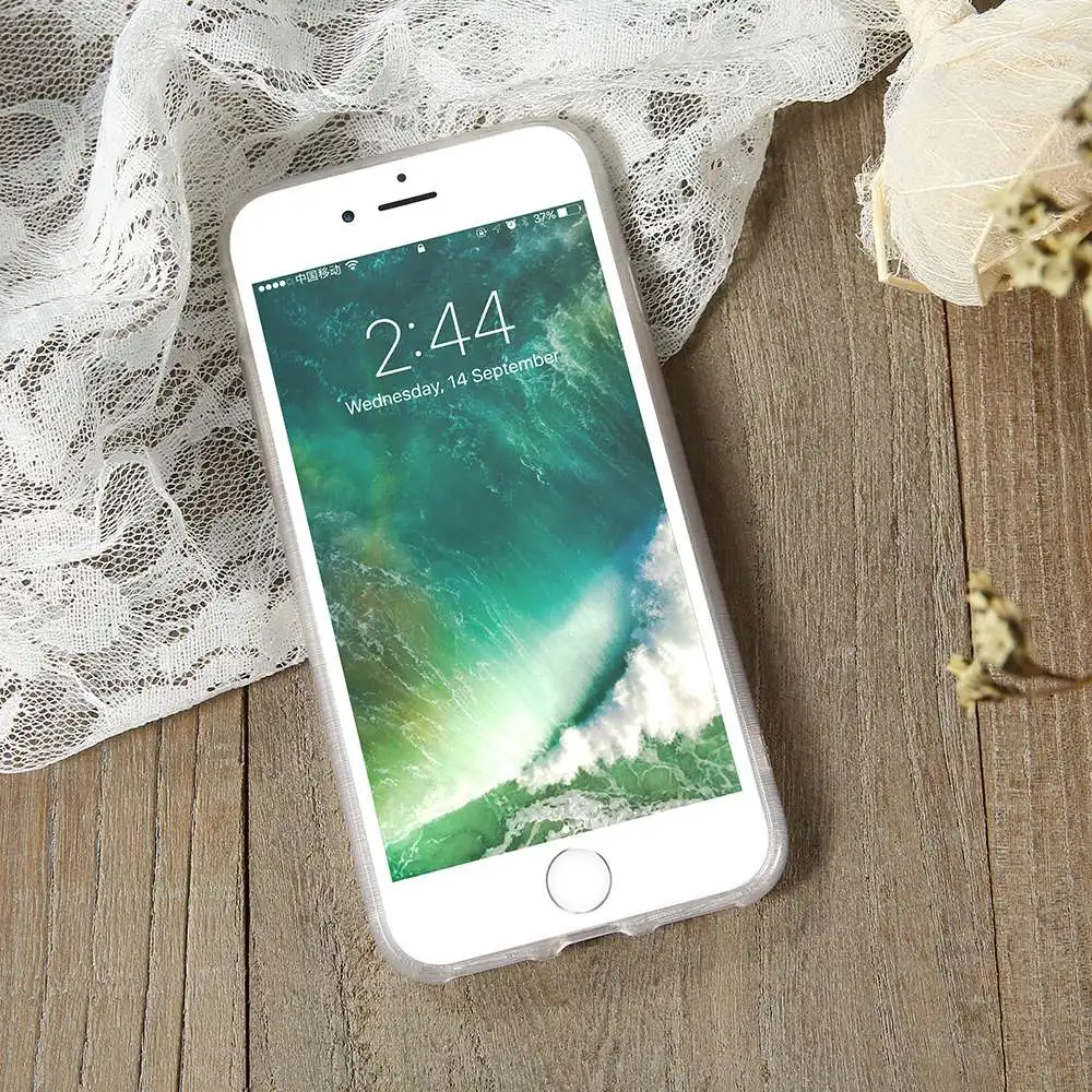 Caseier Рождество чехол для телефона iPhone 7 8 плюс мягкого силикона Капа 3D помощи