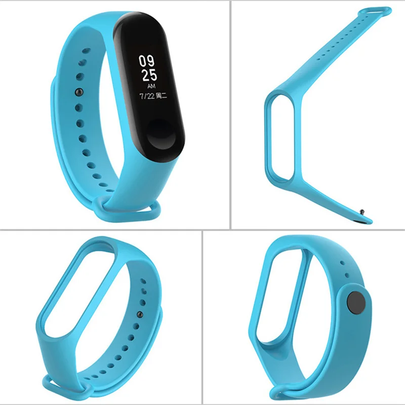 Ремешок на запястье для xiaomi Mi Band 3 аксессуары браслета силиконовый ремешок