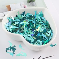 10gpack ultrathin 5x9mm dolphin shape sequins for nail art pet color wedding dress mobile phone shell art manicure material