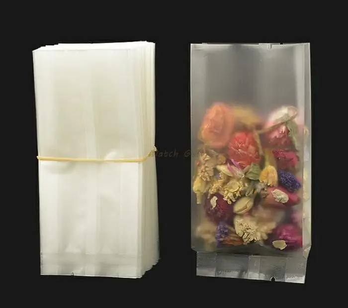

200pcs/lot-10.5*5*2cm,12*5.5*2cm PE frosted / clear plastic organ bags Vacuum packaging bag Scented tea storage bag