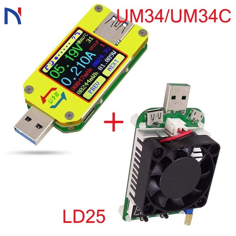 USB 3 0 Type C DC UM34 UM34C Тестер Вольтметр Амперметр измеритель напряжения тока для