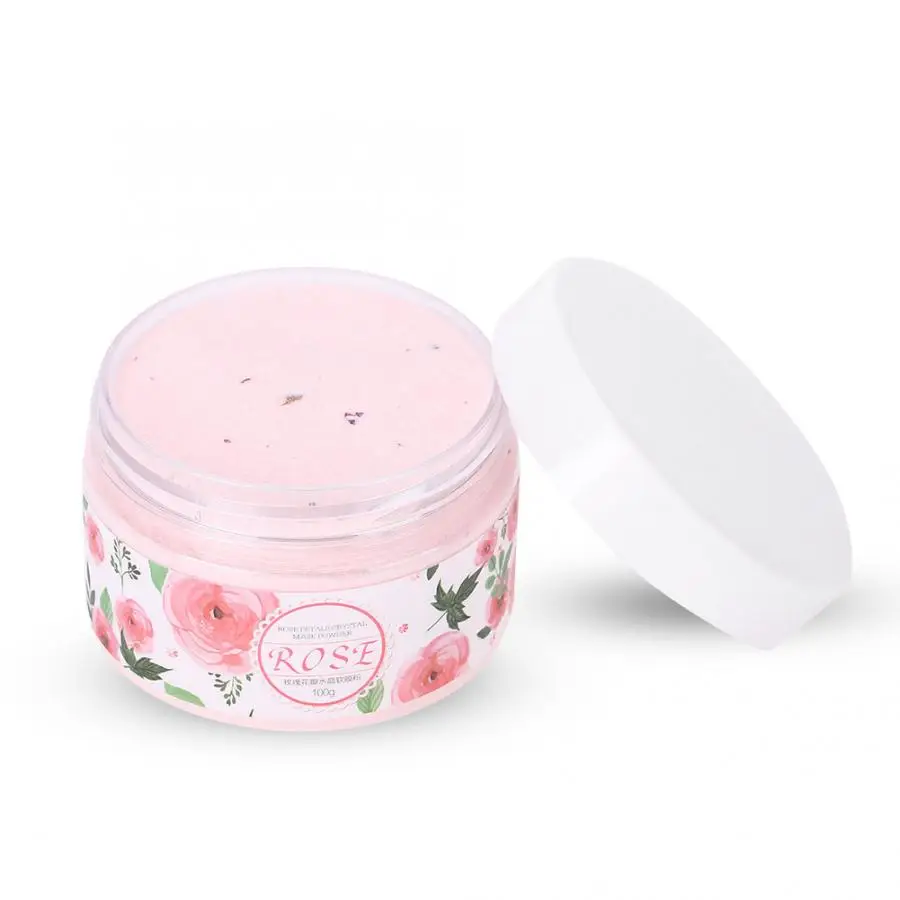 Порошок для маски 100 г натуральный лепесток розы кристальная мягкая маска