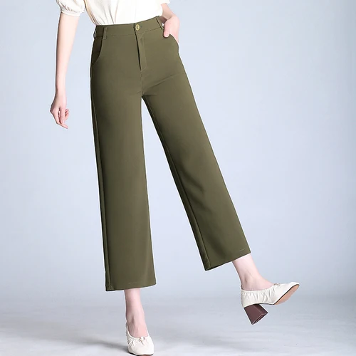 Большие размеры женские широкие брюки 6xl корейские палаццо Pantalon Taille Haute Femme штаны