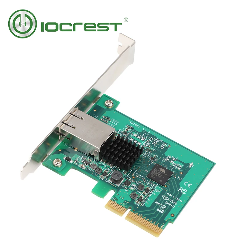 IOCREST PCI-Express x4 к одному порту 10G/2,5G/1000 M/100/10 M RJ45 сетевой адаптер Ethernet гигабитная Сетевая интерфейсная карта сетевой карты