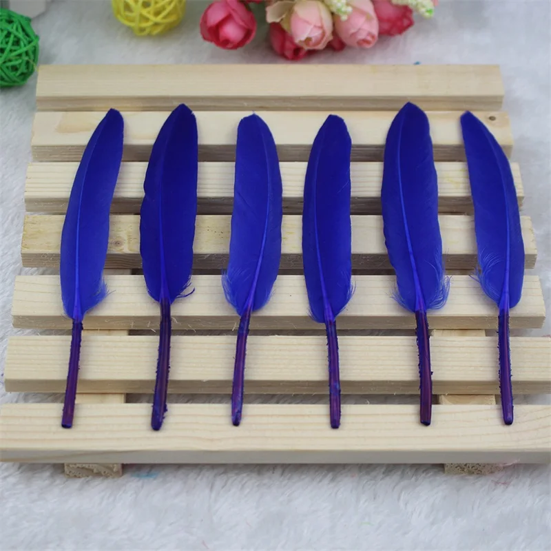 50 шт./лот красивый натуральный Гусь маленький прямой нож перо для свадебной