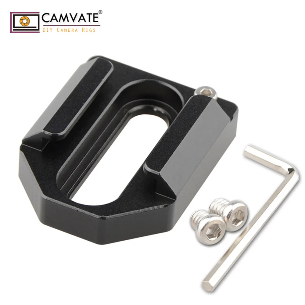 CAMVATE Холодный башмак держатель с 1/4 &quot 20 винты для крепления из за цветопередачи