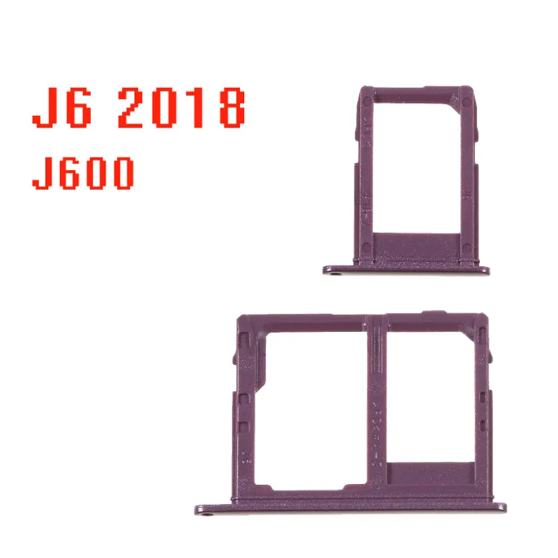 10 шт./лот держатель слота для одной Micro SIM карты Samsung Galaxy J6 J600F J600FD J600D слот Запасные