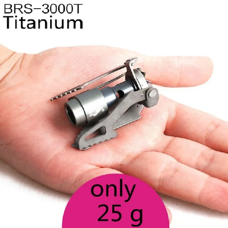 New Design Portable Mini Camping Titanium Stove Outdoor Gas Stove Survival Furnace Stove Pocket Picnic Cooking Gas Burner
