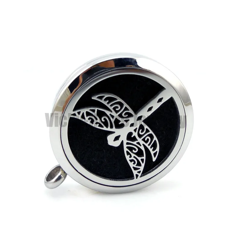 Серебристая Стрекоза (20-30 мм) ароматерапия/эфирные масла нержавеющая сталь Духи