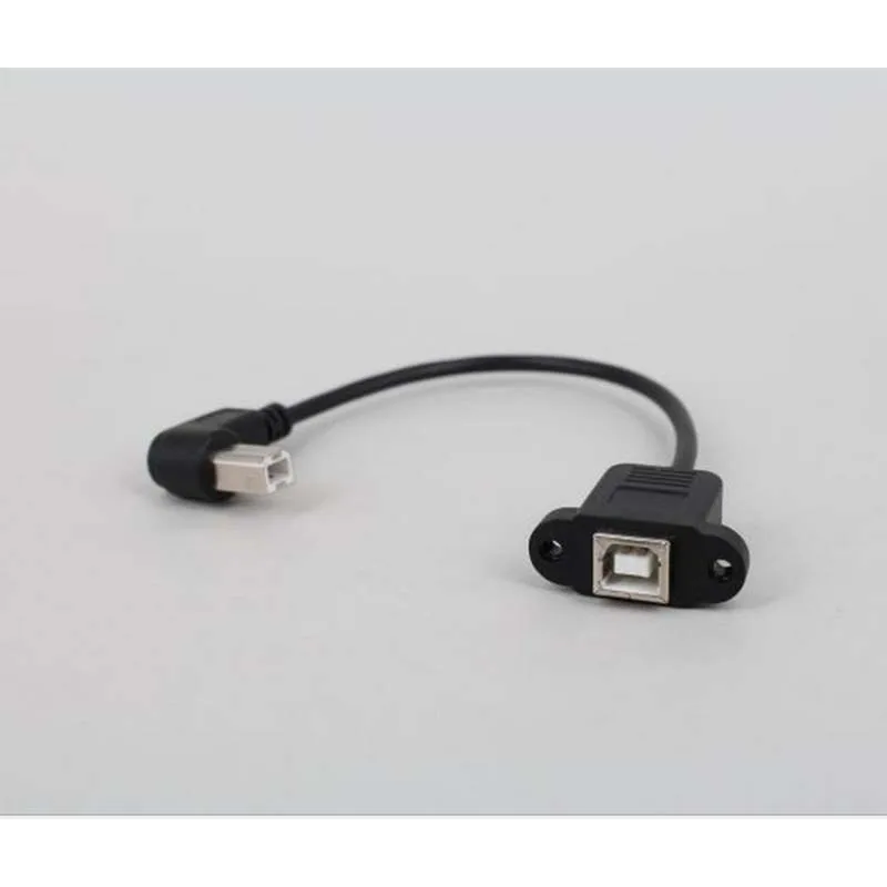 10 шт. 90 ° USB2.0 мама к принтеру сканер B папа кабель Шнур свинцовый и винтовой замок g