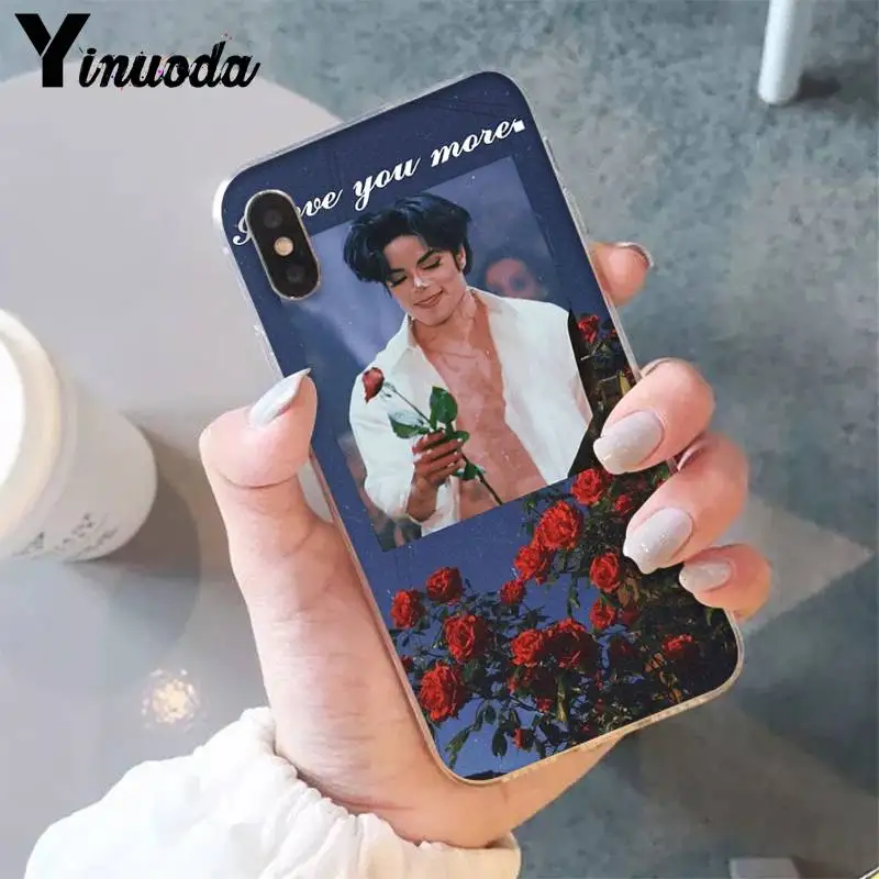 A12 Yinuoda Майкл Джексон мягкий чехол для телефона iPhone 8 7 6 6S Plus X XSMAX 5 5S SE XR 10 Fundas Capa 11 11pro 11promax - Цвет: A12