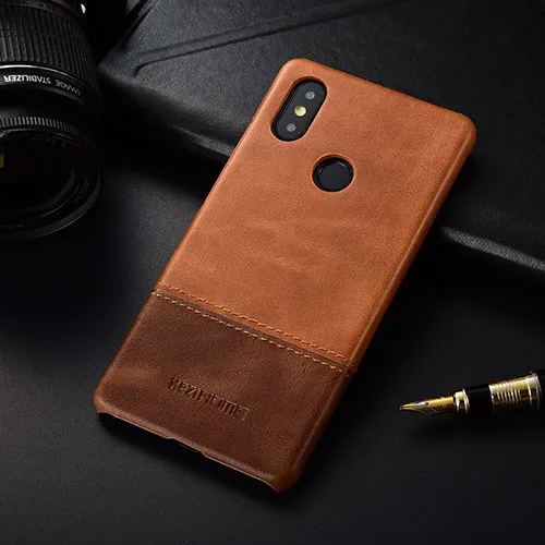 khaki Чехол для Xiaomi Mi Max 3 KEZiHOME, роскошный хит цвета, натуральная кожа, твердая задняя крышка, Капа для Xiaomi Mi Max3 6,9 '', чехол для телефона s - Цвет: khaki