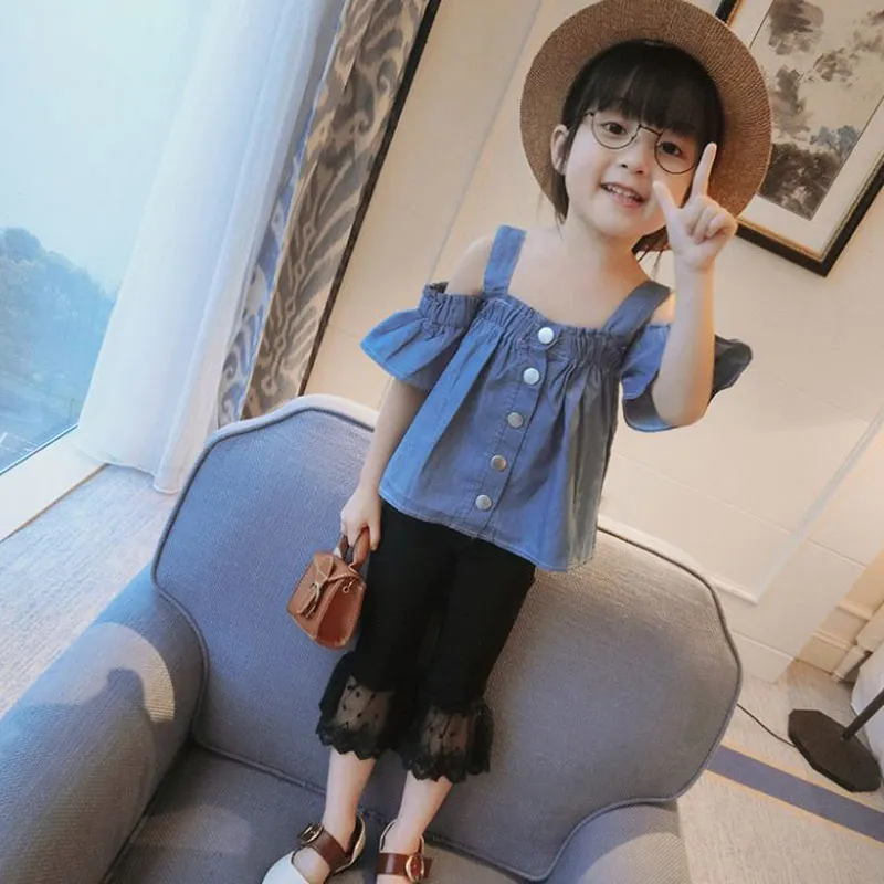 От 3 до 7 лет летние детские топы для девочек одежда короткий рукав оборками с