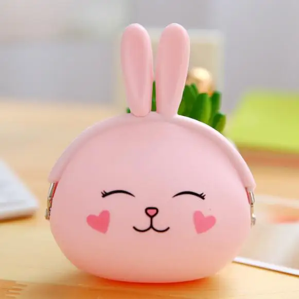 Kawaii детская сумочка для девочек мягкий силиконовый массажер с длинными ушками