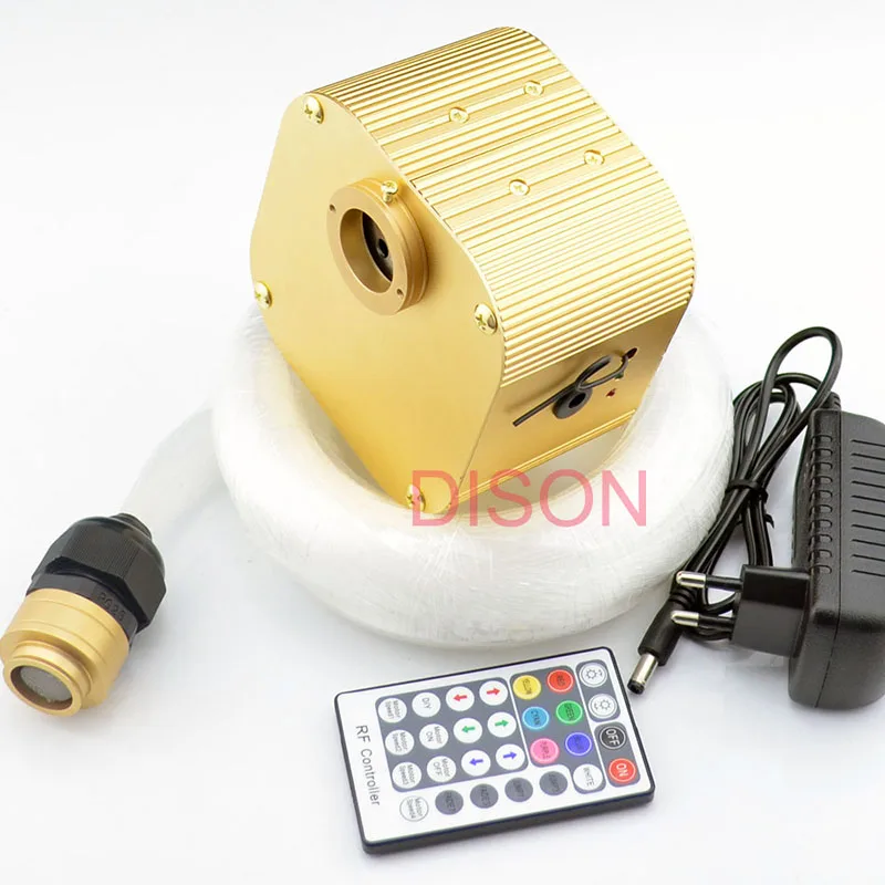 16 Вт twinkle RGBW Shooting star LED волоконно оптический свет комплект 0 75 мм 250 шт. * 2 м + 1 50 4 с 28key
