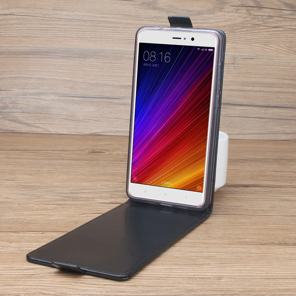 Высокое качество горячей мода для xiaomi 5s вертикальная обложка флип case вверх и вниз