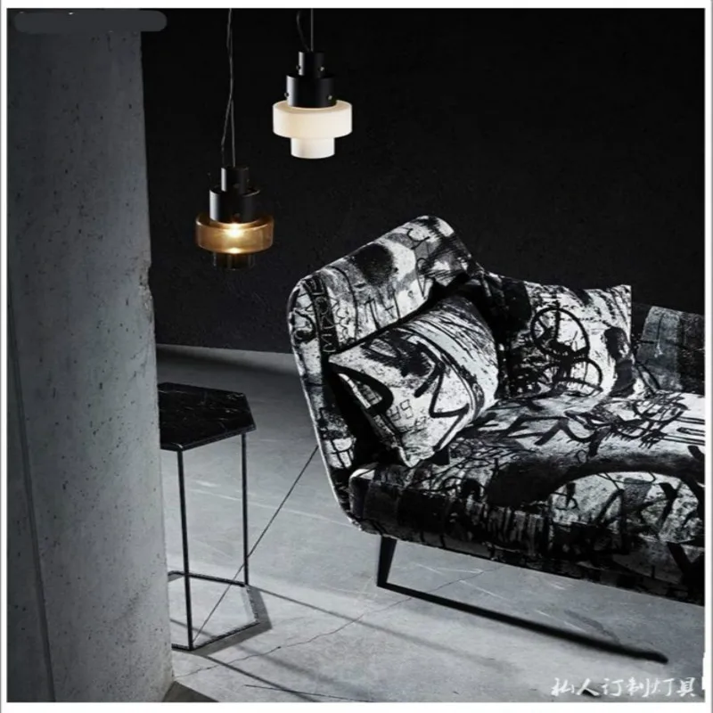 Подвесная лампа E27 светодиодная из закаленного стекла для столовой гостиной