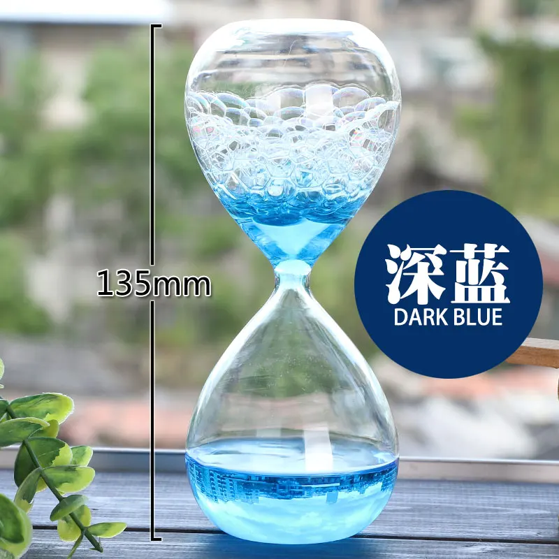 Dark Blue Модные жидкие капельки песочные часы таймер подсчета времени песочные часы декоративные песочные часы украшения дома SL-QP - Цвет: Dark Blue