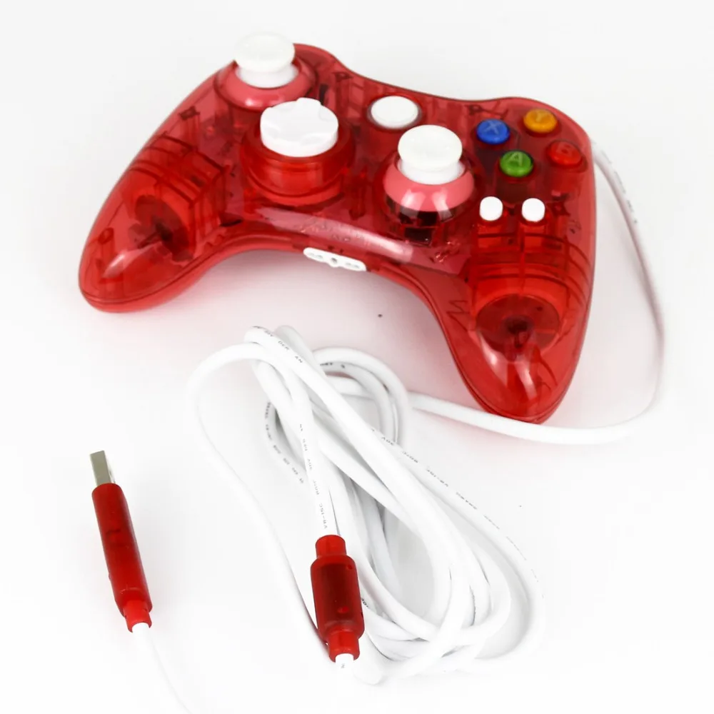 2016 Новый Проводной USB геймпад белый контроллер для Microsoft Xbox и Slim 360 ПК Windows 7 лидер