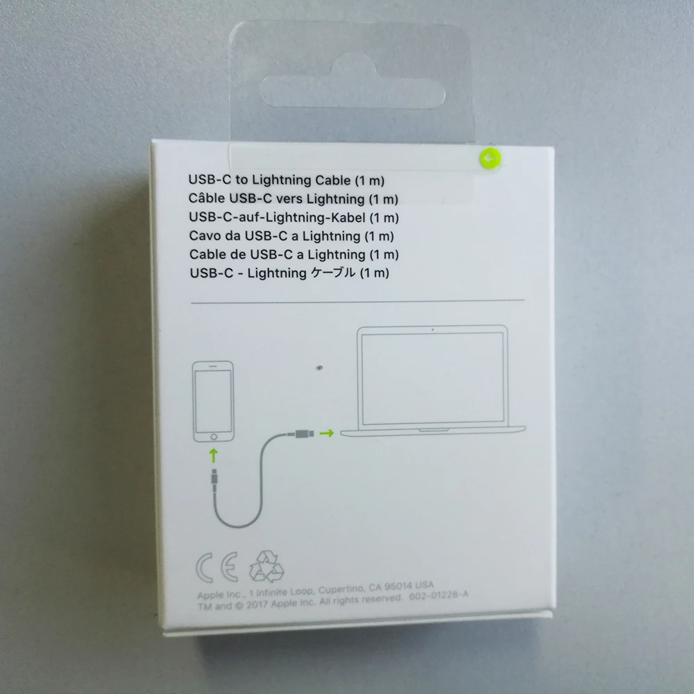 Кабель Alpple USB-C-Lightning A1656 | 29 Вт USB-C кабель для быстрой зарядки USB 1 м для iPhone ipad Macbook