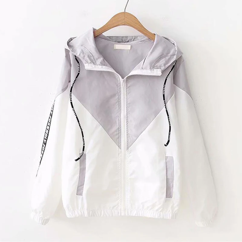 Тренчкот женский тонкий солнцезащитный с капюшоном верхняя одежда для защиты от